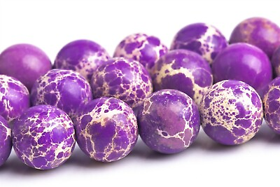 #ad 8MM Purple Sea Sediment Imperial Jasper Beads Grade AAA Round Loose Beads 15quot; $7.39