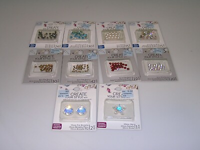 #ad NEW Lot of 10 Packages Swarovski Crystals Create Your Style $39.99