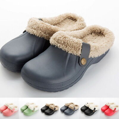 #ad Women Fuzzy Slippers Memory Foam Slippers Slip On Indoor Slippers Warm Shoes USA $22.99