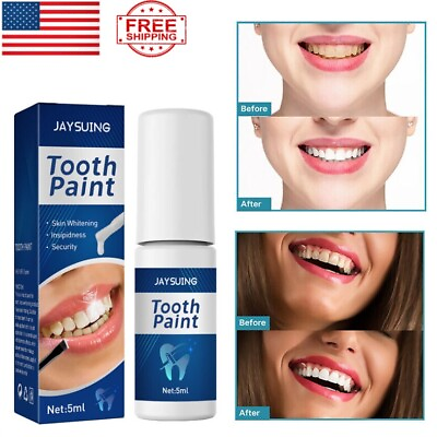 #ad 1 2x Teeth Whitening Paint Tooth Paint Instant Teeth Repair Polish Uptight White $9.88