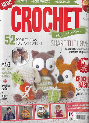 #ad Crochet Gifts for Christmas Magazine 52 Projects Home Clutch Collar Accessories $20.66