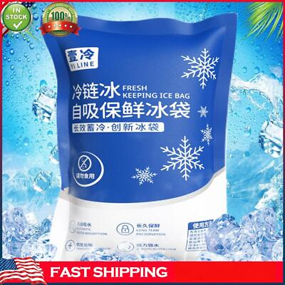#ad 10 20pcs Ice Pack Portable Disposable Cooler Ice Bag for Insulation Box Foam Box $6.99