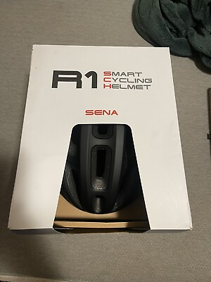 #ad Sena R1 Smart Communications Bluetooth Cycling Helmet Large Onyx Black Open Box $95.00