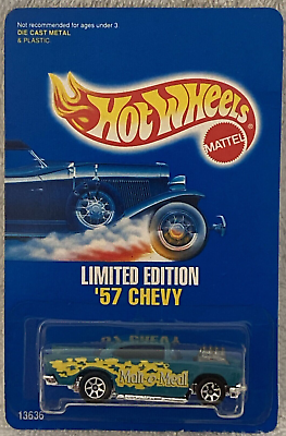 #ad 1993 Hot Wheels Malt O Meal Limited Edition #x27;57 Chevy w Protector $12.95