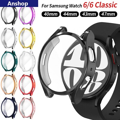 #ad #ad 3X Screen Protector Case Cover For Samsung Galaxy Watch 6 Classic 40 43 44 47mm $9.99