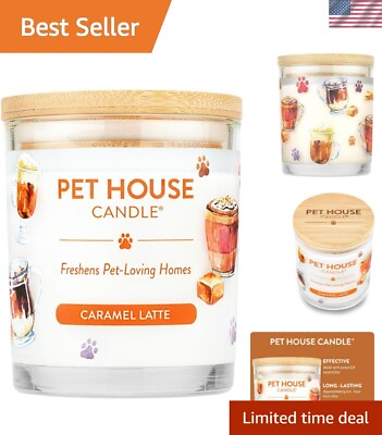 #ad Luxury Pet House Candle Plant Based Soy Wax Odor Eliminator 60H Burn Time $47.99