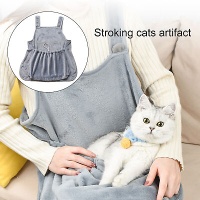 #ad Cat Hugging Apron Big Space Pet Cat Soft Texture Pet Carrier Apron $16.81