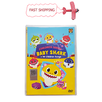 #ad BABY SHARK DVD Series 50 Children Songs Nursery Rhymes PINKFONG Free Expres Ship $56.90
