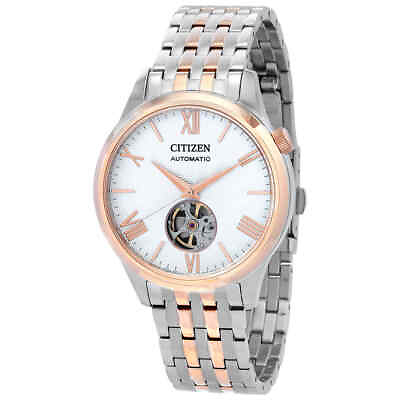 #ad Citizen Automatic White Dial Two Tone Men#x27;s Watch NH9136 88A $235.40