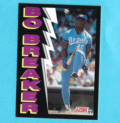 #ad 1991 Score #773 Bo Jackson Bo Breaker Kansas City Royals MLB Baseball $3.07