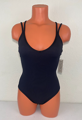 #ad L Space Womens Dakota Strappy Back One Piece Swimsuit Black Size 6 $69.99