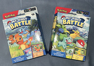 #ad Pokemon TCG My First Battle Starter Decks New Sealed Set Of 2 $20.00