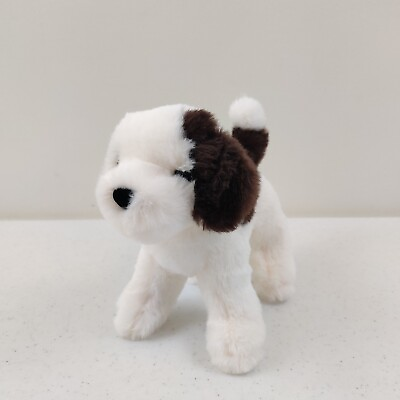 #ad Brown White Plush Stuffed Puppy Dog Douglas Cuddle Toys 2021 $20.00