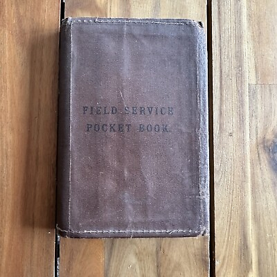 #ad Antique 1911 Field Service Pocket Book British Army HMSO London Military Leather $49.99