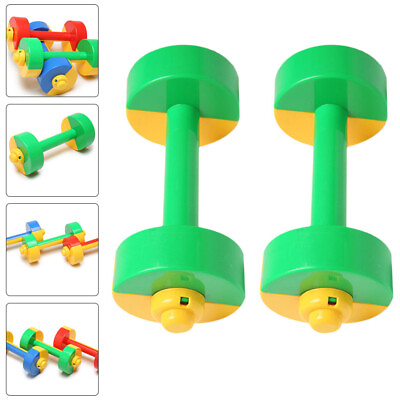 #ad Dumbbell Bar Toys Exercise Dumbbells Children Barbells Plastic Dumbbell Weights $13.39