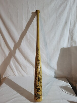 #ad 1998 New York Yankee World Series Team Stamped Authentic Bat Number #3200 5000 $225.99