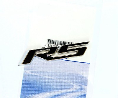 #ad 1x Black RS Emblem Badge Stickers For Camaro Chevrolet GM series Shiny hu FU $15.04
