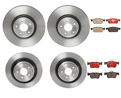 #ad Front amp; Rear Brembo Brake Kit Coat Disc Rotors with Ceramic Pads For Ford Escape $384.95