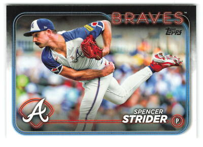 #ad 2024 Topps Spencer Strider #11 Atlanta Braves BASEBALL Card $1.50