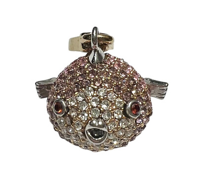 #ad Juicy Couture Charm Pave Blowfish Charm Pufferfish All Crystals Intact $80.00