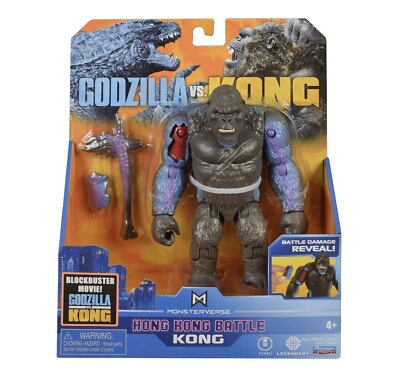 #ad Godzilla VS Kong HONG KONG BATTLE KONG MonsterVerse 6quot; Action Figure NEW $34.99