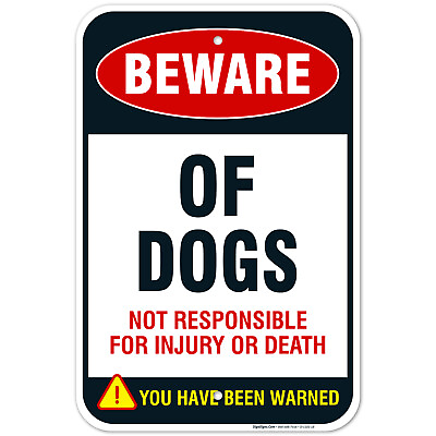 Beware of Dogs Sign Dog Warning Sign $59.99