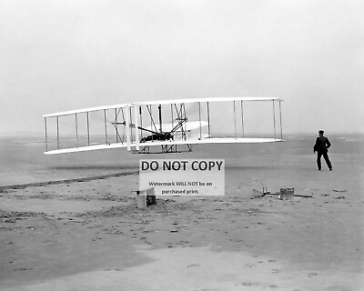 #ad 1ST SUCCESSFUL FLIGHT OF THE WRIGHT BROTHERS FLYER IN 1903 8X10 PHOTO OP 788 $8.87