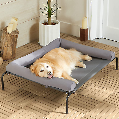 #ad Large Elevated Cooling Dog BedRaised Dog Cots Beds for Large DogsOutdoor Dog B $98.99