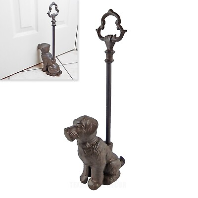 #ad Dog Doorstop Door Porter with Handle Heavy Duty Antique Style 15 1 4quot; Tall $44.95