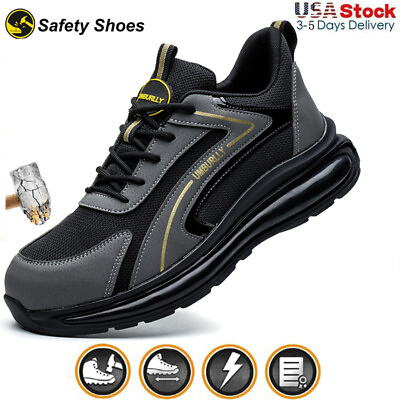 #ad Indestructible Safety Work Shoes Steel Toe lightweight Work Boots Mens#x27; Sneakers $28.99