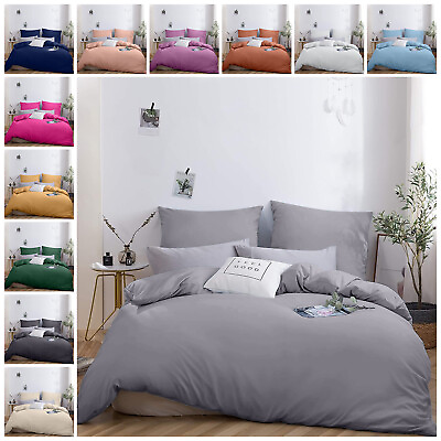 #ad 3 Piece Duvet Cover Set Hotel Quality Ultra Soft King Size Cover for Comforter $21.83