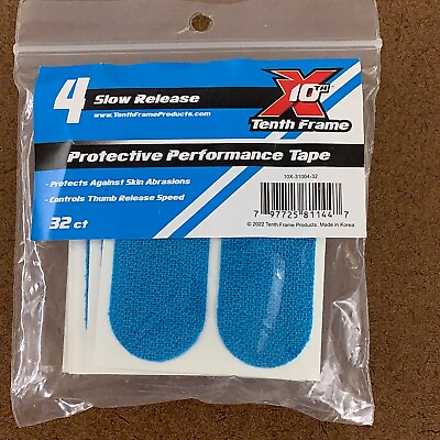 #ad Tenth Frame Blue Protective Performance Tape 4 Slow Release 32 Count NWT $12.88