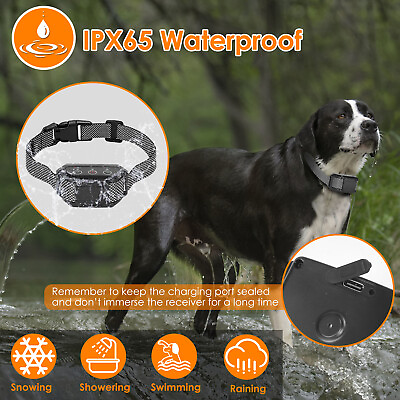 #ad Waterproof Citronella Spray Bark Collar USB Rechargeable Pet Dog Training Collar $25.99