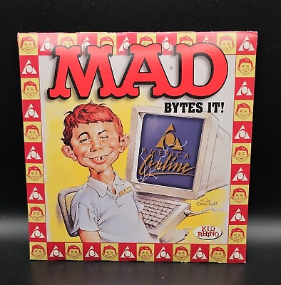 #ad #ad Vtg. MAD Magazine: MAD BYTES IT Promotional CD from AOL PROMO CD ROM 1996 Rhino $24.99