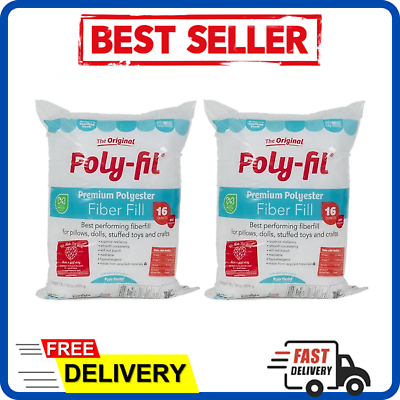 #ad Polyfill Stuffing Polyester Fiber Pillow Stuff Fill Crafts Sewing Washable 32 Oz $15.59