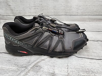 #ad Salomon Speedcross 5 Men#x27;s Size 12 Trail Running Hiking Shoes Gray Black $39.99