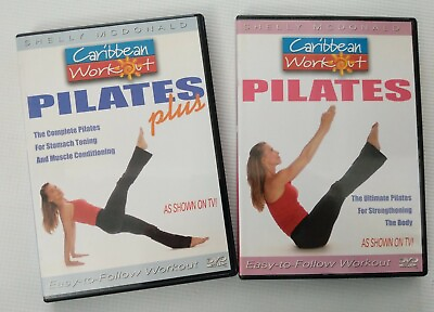 #ad Caribbean Workout Pilates Shelly McDonald exercise 8 workouts 2 DVD set $17.00