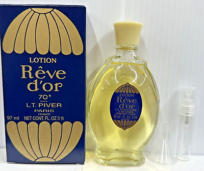#ad REVE D#x27;or “ Dream Of Gold” Lotion By L T Piver Paris 97ML FREE TRAVEL SPRAY $14.89