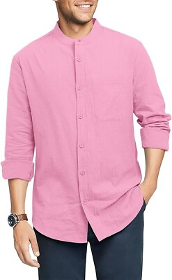 #ad TUREFACE Casual Shirts for Men Button Down Long Sleeve Dress Shirt Big and Tall $16.99