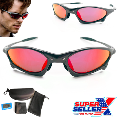 #ad Metal X Penny Cyclops Sunglasses Polarized Ruby Iridium UV400 Lenses USA $37.78