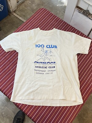 #ad Vintage 100 Club Breckenridge Colorado Single Stitch Shirt Size L XL? $10.00