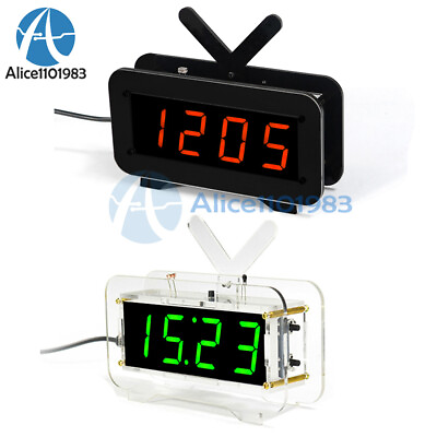 #ad Digital Alarm Clock Production kits LED Voice Version Clock DIY Production Part $10.79