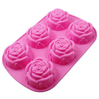 #ad Ice Cream Mold Exquisite Colorfast Non stick Rose Flower Shape Fondant Mould No $8.83