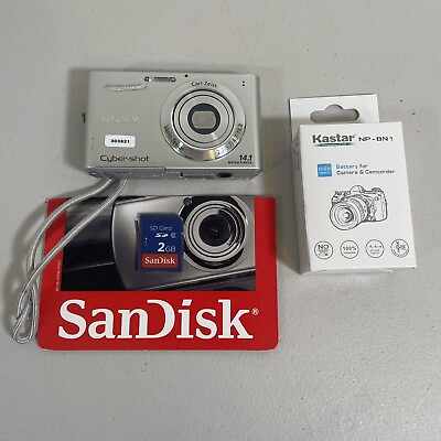 #ad Sony Cyber Shot DSC W330 14.1MP Digital Camera Tested New Battery amp; 2 GB SD READ $89.99