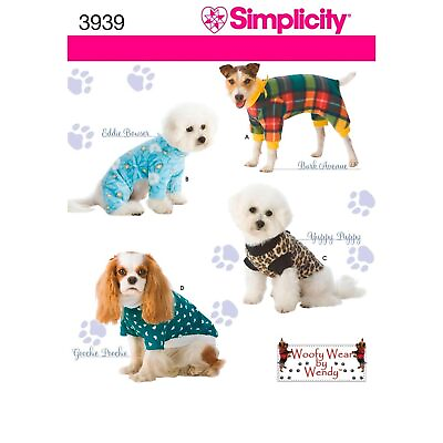 #ad Pajama And Coat Dog Clothing Sewing Pattern Pet Sizes S L $20.98