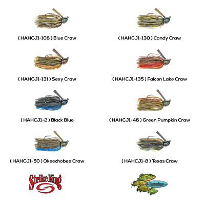 #ad Strike King Jigs Hack Attack Heavy Cover HAHCJ1 Any of 1oz Flipping 8 Colors $7.66