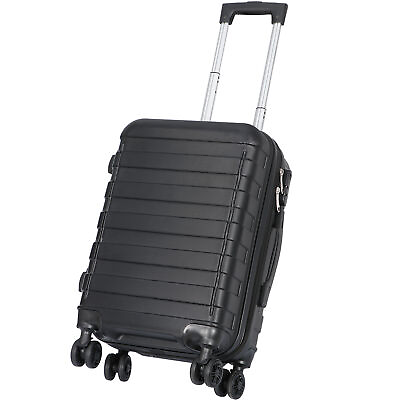 #ad 21quot; Hardside Expandable Spinner Carry On Luggage Travel Suitcase w Wheels Black $42.58