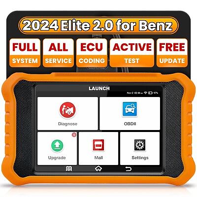 #ad LAUNCH X431 Elite 2.0 Pro Bidirectional OBD2 Scanner Scan Tool for Mercedes Benz $147.99