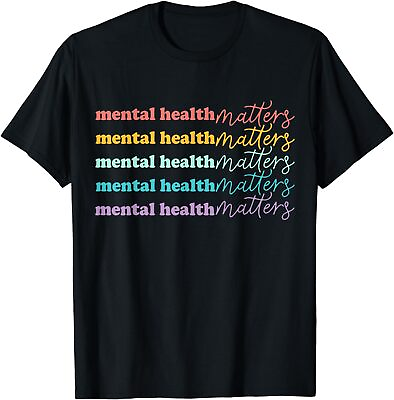 #ad NEW Mental Health Matters Gift Human Brain Illness Awareness T Shirt S 3XL $21.99