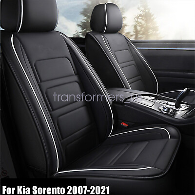 #ad Full Set For KIA Sorento 2007 2021 Car 5 Seat Cover Faux Leather Cushion Covers $93.99